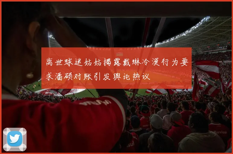 离世球迷姑姑揭露戴琳冷漠行为要求潘硕对账引发舆论热议